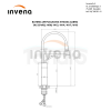 INVENA BATERIA UMYWALKOWA WYSOKA GABRO, INVENA TREND  BIAŁY/MIEDŹ BU-33-W18-V